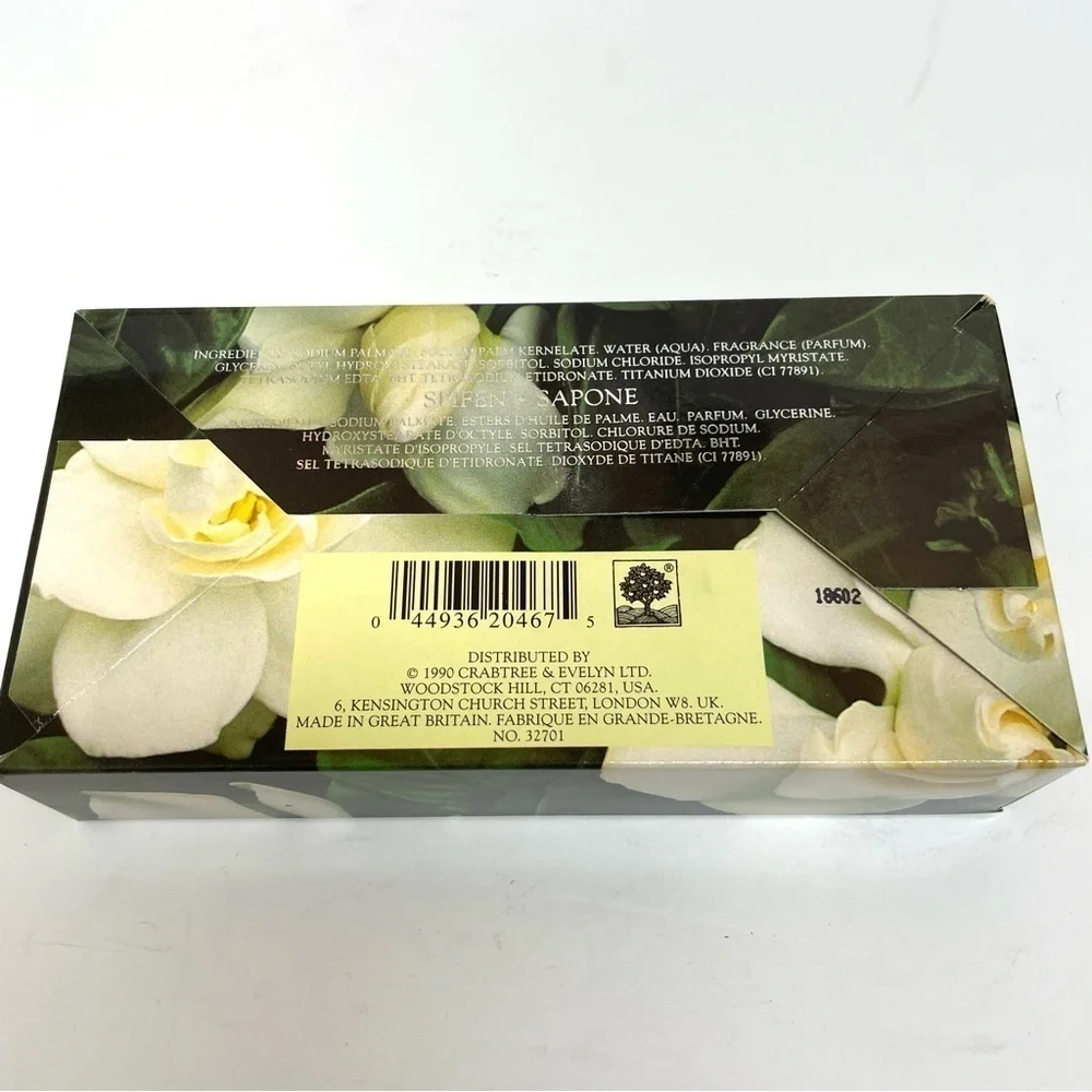 Vintage Crabtree and Evelyn Gardenia soap set new